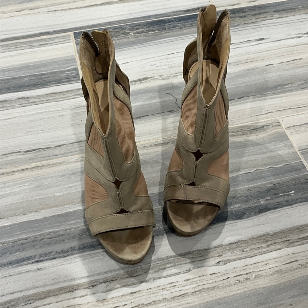 Calvin Klein Taupe and Beige Heels
